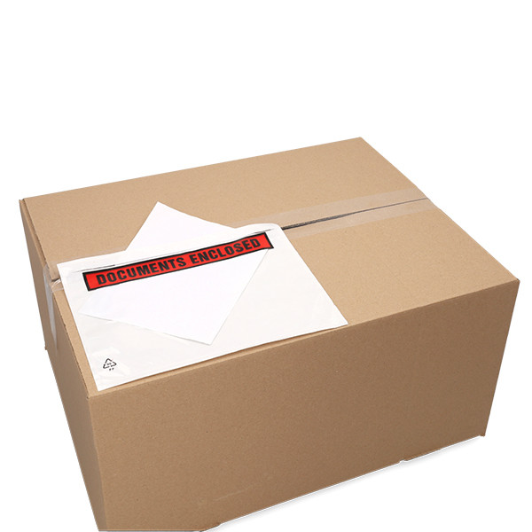 "DOCUMENTS ENCLOSED" envelope 225 x 165mm (A5) | self-adhesive | 123ink | 1,000-pack 300774 - 2