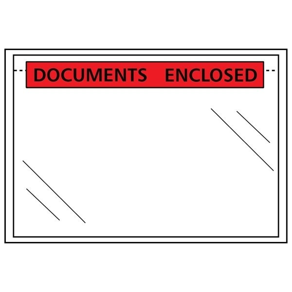 "DOCUMENTS ENCLOSED" envelope 225 x 165mm (A5) | self-adhesive | 123ink | 1,000-pack 300774 - 3