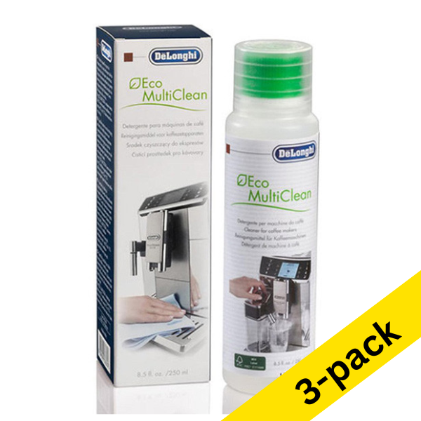 Milk cleaner 250ml | DeLonghi Eco Multiclean | 3-pack SDE01184 - 1