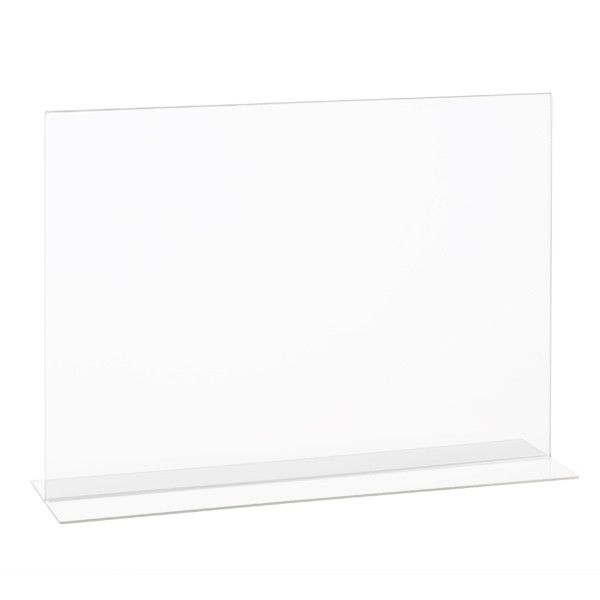 Brochure holder (A4) | T-foot landscape | Deflecto 400574 - 1