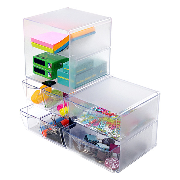 Organiser (2 compartments) | Deflecto Classic Cube 423357 - 2