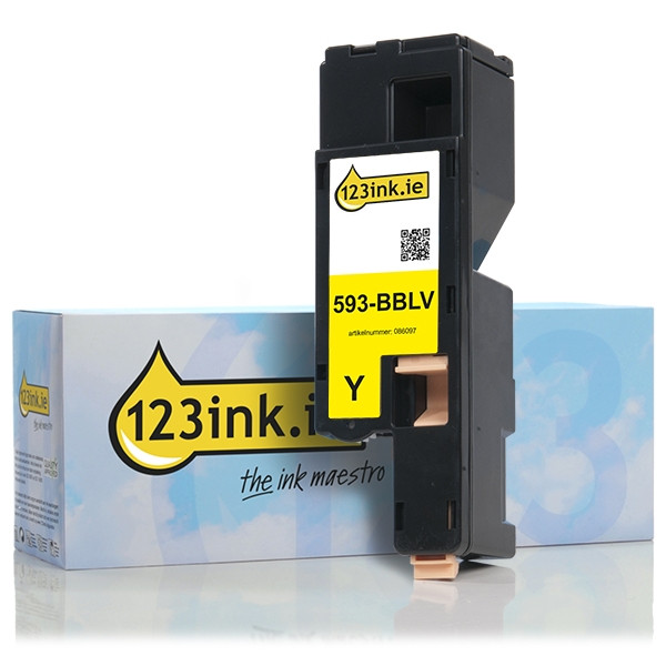 Dell 593-BBLV (MWR7R) yellow toner (123ink version) 593-BBLVC 086097 - 1