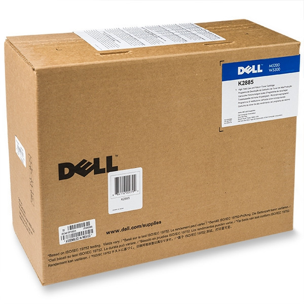 Dell 595-10002 / 595-10004 (K2885) high capacity black toner (original Dell) 595-10002 085722 - 1