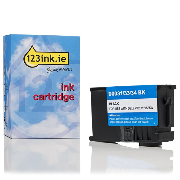 Dell Series 33 (592-11812) extra high capacity black ink cartridge (123ink version) 592-11812C 019187 - 1