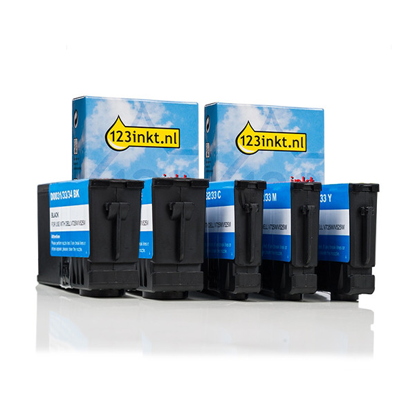 Dell Series 33 extra high-capacity ink cartridge 5-pack (123ink version) 160791 - 1