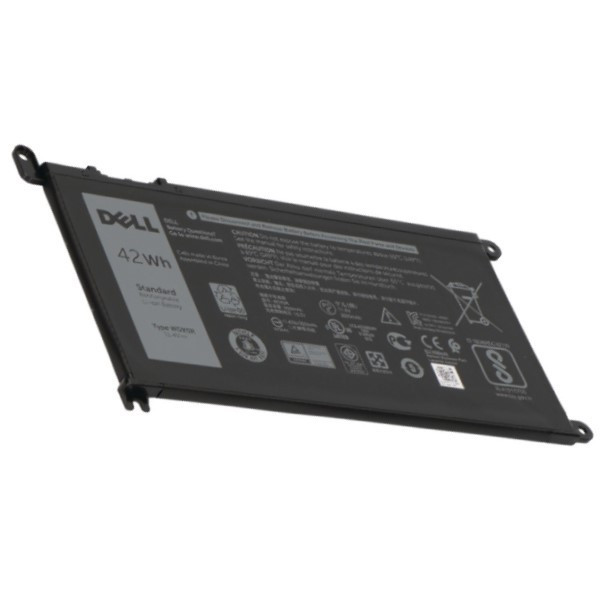 Dell WDX0R battery (11.4 V, 3500 mAh, 42 Wh, original Dell) 0WDX0R 17368-0027 3CRH3 9W9MX FC92N ADE01109 - 1