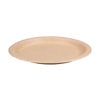 Depa disposable kraft cardboard plate, 22cm (100-pack) 423538