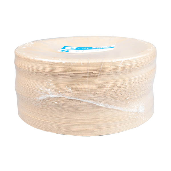 Depa disposable kraft cardboard plate, 22cm (100-pack) 423538 - 2