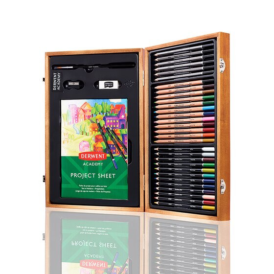 Art set in wooden gift box | Derwent Academy | 30-pack 209817 - 2