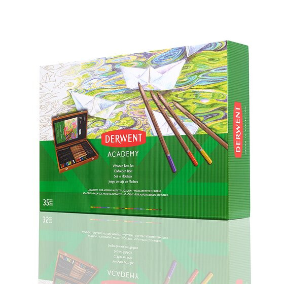 Art set in wooden gift box | Derwent Academy | 30-pack 209817 - 3
