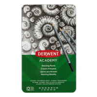 Pencils in tin case | Derwent Academy | 12-pack 209805