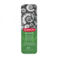 Pencils in tin case | Derwent Academy | 6-pack 209804
