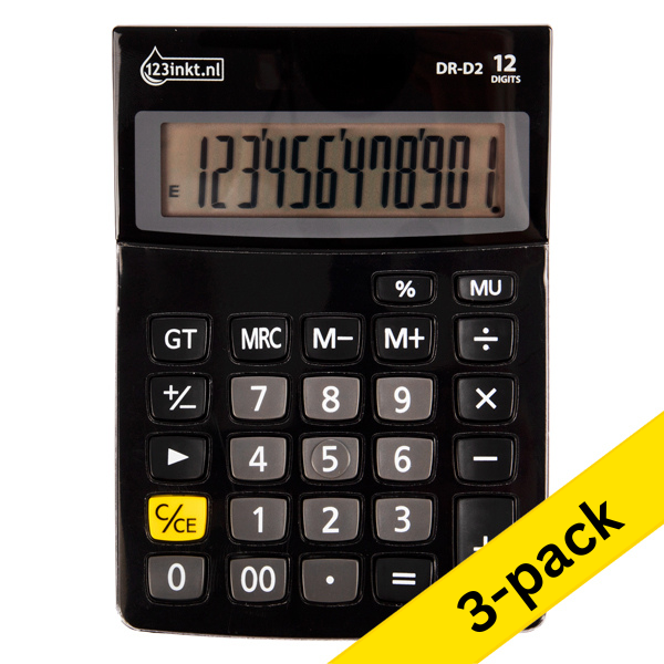 Desktop calculator | 123ink DR-D2 (3-pack) 340024 - 1