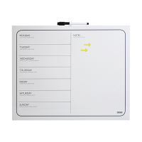 Frameless weekly memo board 40 x 50cm | Desq 400744