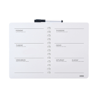 Frameless weekly planning board 28 x 39.5cm | Desq 400745