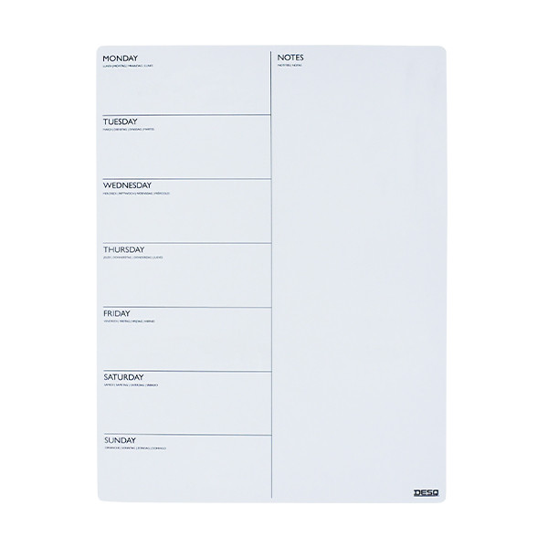 Magentic weekly planner 40 x 30cm | Desq 400746 - 1
