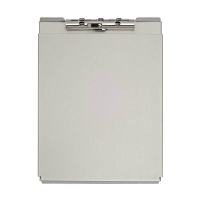 Desq aluminum A4 clipboard with protective flap and storage compartment 268843