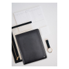 Desq black A4 leather writing folder with zipper 3690 400790 - 2