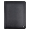 Desq black A4 leather writing folder with zipper 3690 400790 - 3