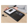 Desq black A4 leather writing folder with zipper 3690 400790 - 6