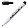 Desq black whiteboard markers with eraser cap (1mm round) (5-pack) 4297 400747 - 1