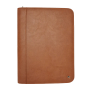 Desq brown A4 writing folder with zipper 3632 400805 - 2
