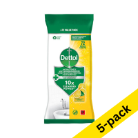 Cleaning wipes (72 wipes) | Dettol Citrus | 5-pack