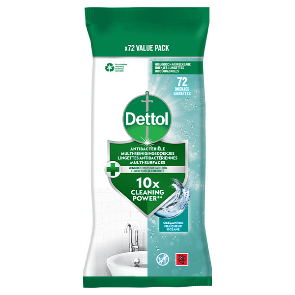 Cleaning wipes (72 wipes) | Dettol Ocean SDE01139 - 1