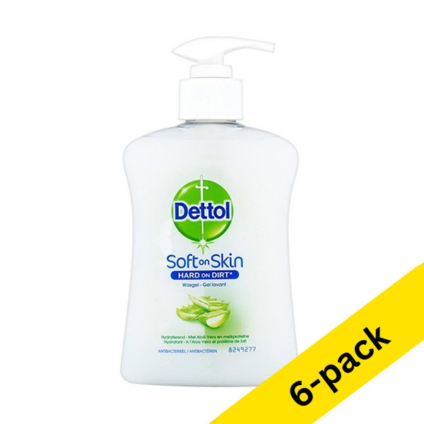 Hand soap 250ml | Dettol Aloe Vera | 6-pack SDE01048 - 1