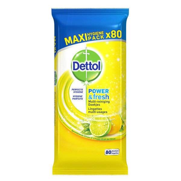 Dettol Lemon hygienic wipes (80 wipes)  SDE00048 - 1