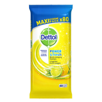 Dettol Lemon hygienic wipes (80 wipes)  SDE00048
