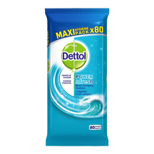 Dettol Ocean Fresh hygienic wipes (80 wipes)  SDE00050 - 1