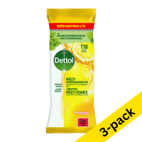 Dettol Power & Fresh Citrus cleaning wipes (3 x 110 wipes)