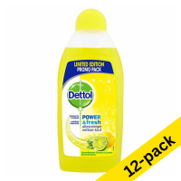 Dettol Power & Fresh Lemon all-purpose cleaner, 500ml (12-pack)