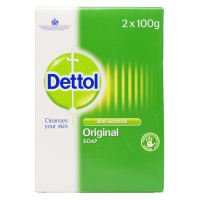 Dettol original antibacterial soap (2 x 100g)  SDE00055
