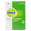 Dettol original antibacterial soap, 2 x 100g  SDE00055