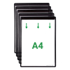 Djois black A4 magnetic information frame (5-pack) 234864 - 1
