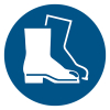 Djois 'safety shoes required' warning sign, 200mm 234859 - 1