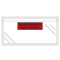 Documents Enclosed plastic wallet, DL, 225mm x 122mm (1000-pack) 310302 209194