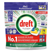 Dishwasher tablets | Dreft Professional All-in-One Platinum Lemon | 75-pack SDR06143