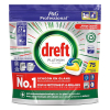 Dishwasher tablets | Dreft Professional All-in-One Platinum Lemon | 75-pack