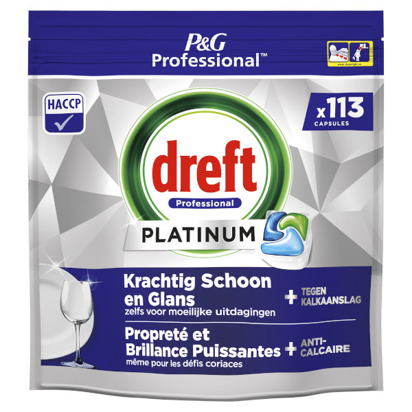 Dishwasher tablets | Dreft Professional All-in-One Platinum Regular | 113-pack SDR06269 - 1