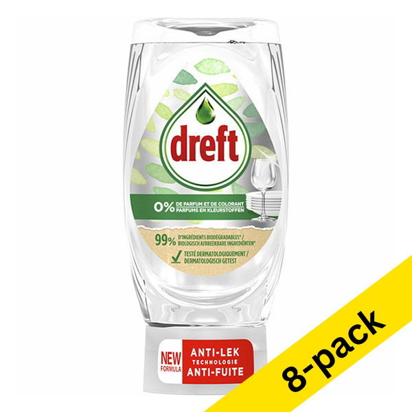Dreft Max Power Pure & Clean washing up liquid, 370ml (8-pack)  SDR06038 - 1