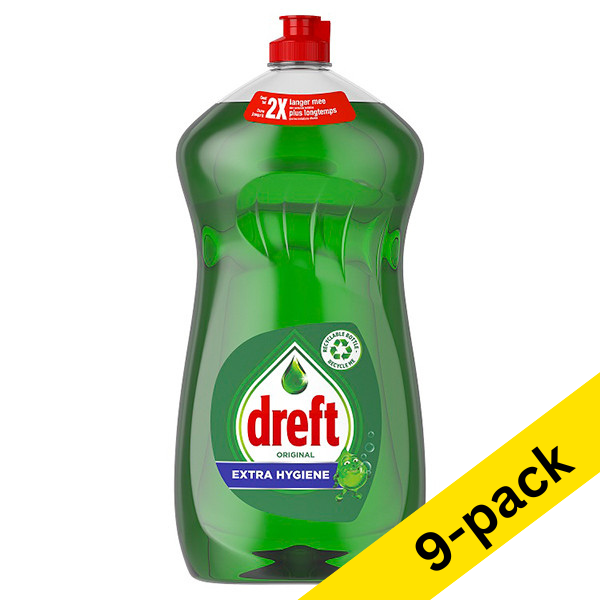 Dreft Original Extra Hygiene washing up liquid, 1200ml (9-pack)  SDR06198 - 1