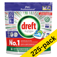 Dreft Professional All-in-One Platinum Regular dishwasher tablets (225-pack)