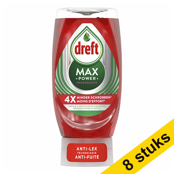 Washing up liquid 370ml | Dreft Max Power Pomegranate 8-pack SDR05185 - 1