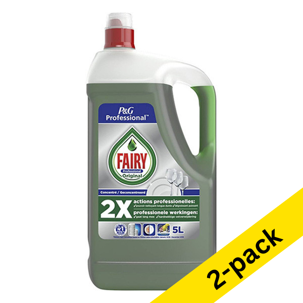 Washing up liquid 5L | Fairy Professional Original 2-pack SDR05208 - 1