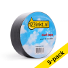 Duct tape 50mm x 50m | 123ink black | 5-pack 300624 - 1