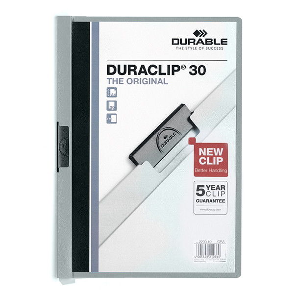 A4 Clip folder (30-page) | Durable Duraclip grey 310138 - 1