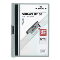 A4 Clip folder (30-page) | Durable Duraclip grey 310138